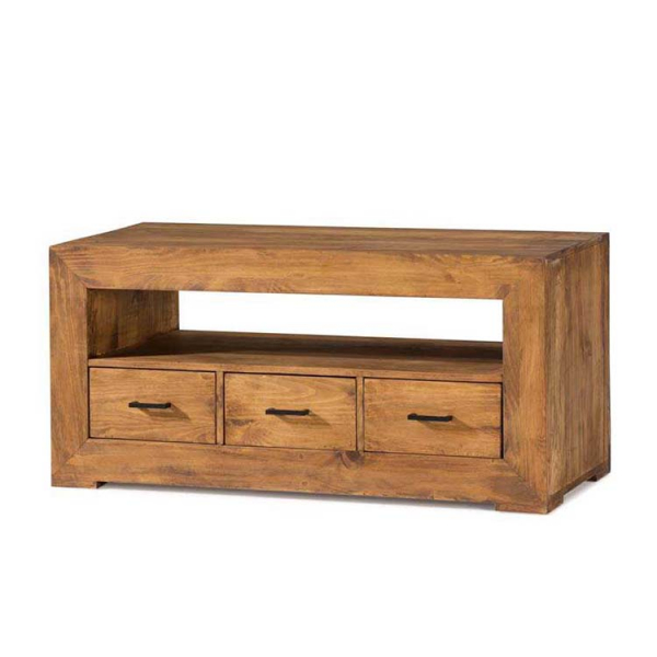 mesa tv madera maciza producto
