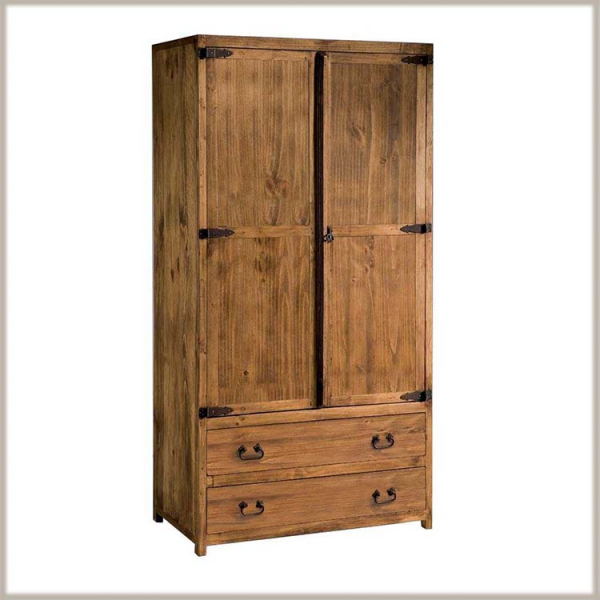 40126 armario de 2 puertas de madera