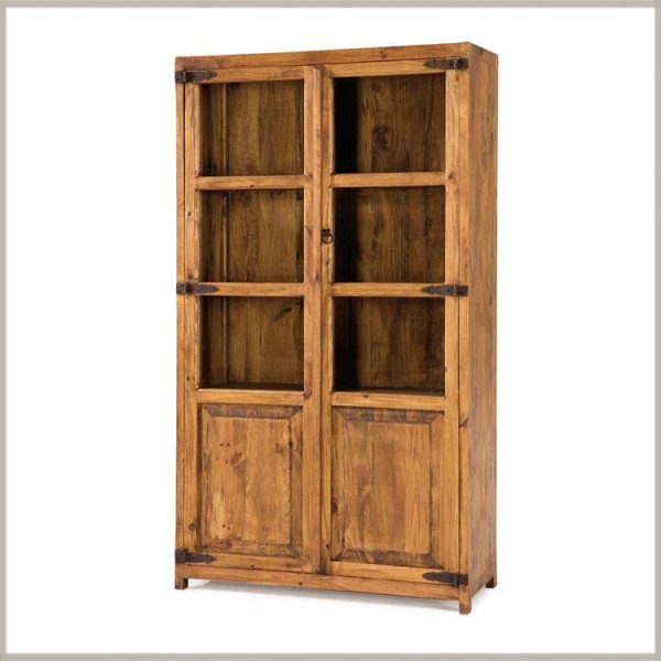 45023 vitrina modular de madera maciza
