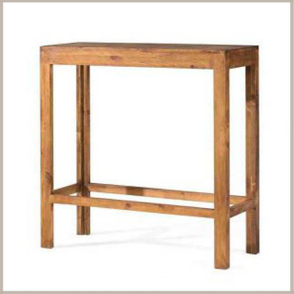 35082 mesa de bar alta doble de madera