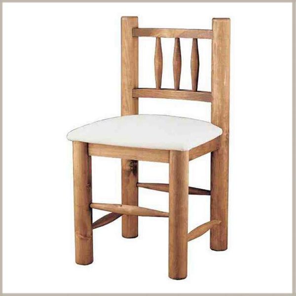 13502 silla tapizada de madera
